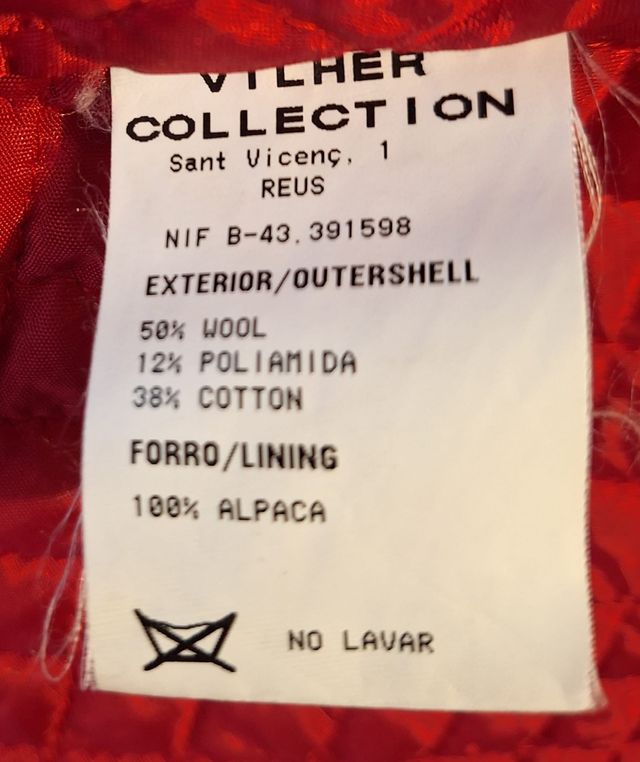 Cazadora acolchada roja