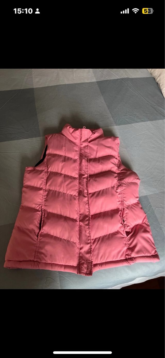 Chaleco acolchado rosa talla 44