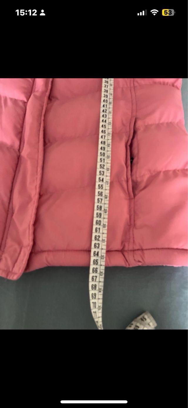 Chaleco acolchado rosa talla 44