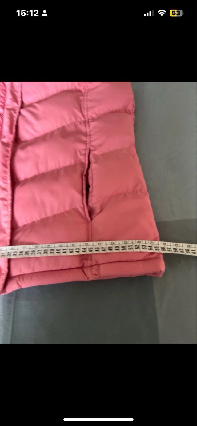 Chaleco acolchado rosa talla 44