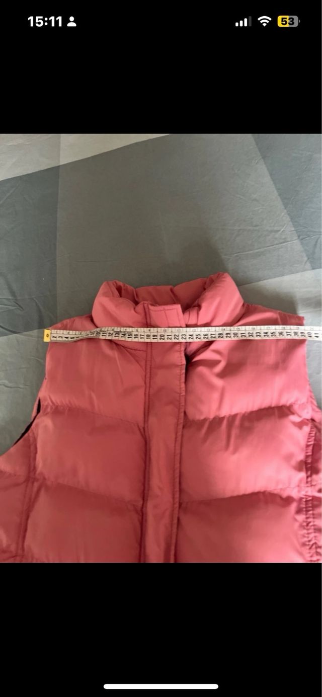 Chaleco acolchado rosa talla 44