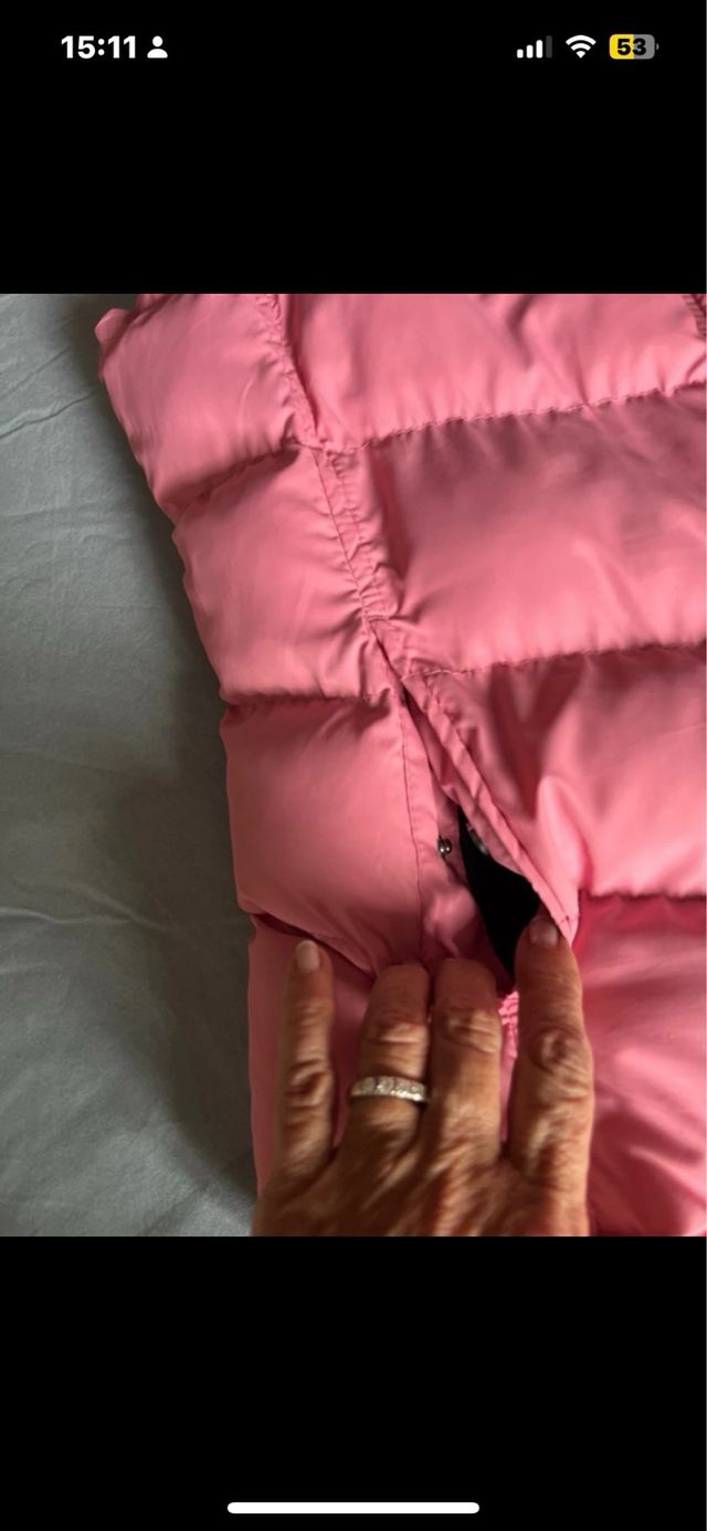 Chaleco acolchado rosa talla 44