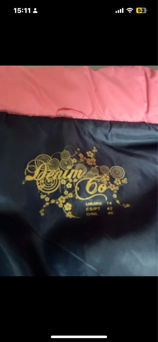 Chaleco acolchado rosa talla 44