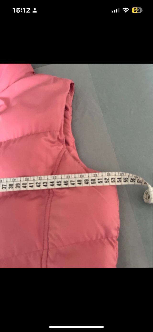 Chaleco acolchado rosa talla 44