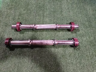 2 Barras Mancuernas Domios con Topes