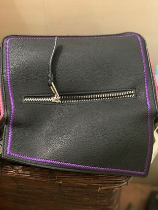 Bolso bandolera Desigual negro multicolor