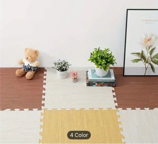 12 Tatami Puzzle in Gomma EVA Legno Nuovi !!!