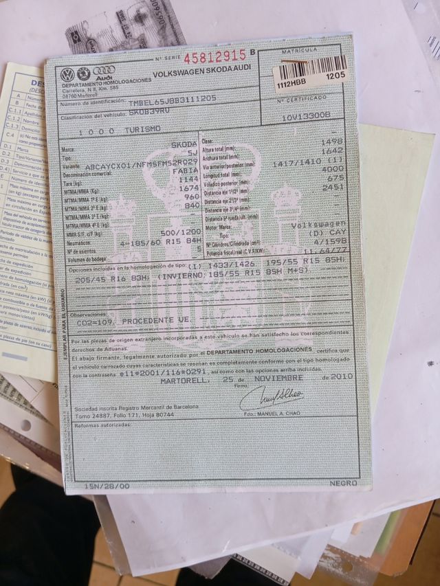 Despiece Skoda Fabia