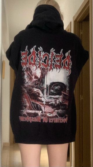 Sudadera DEICIDE Negra con Capucha Talla XL