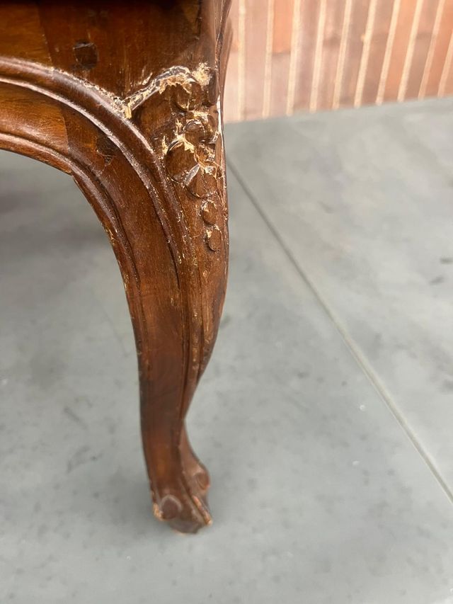 Coppia poltroncine legno e paglia di Vienna