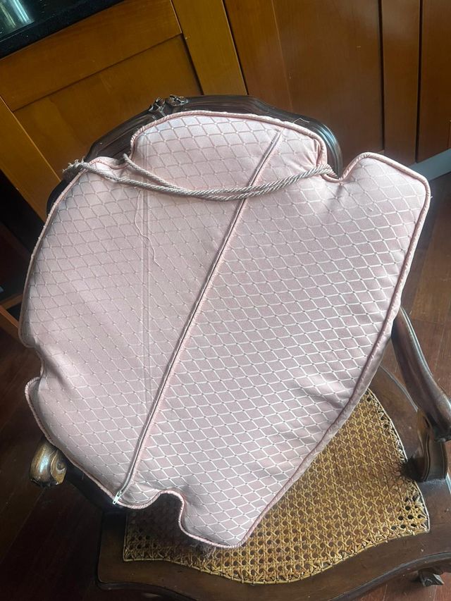 Coppia poltroncine legno e paglia di Vienna