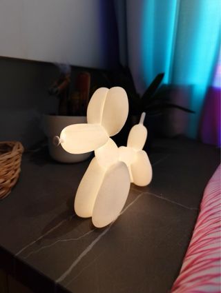 Lampada da comodino cane palloncino design moderno