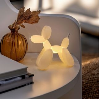Lampada da comodino cane palloncino design moderno