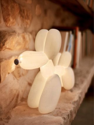 Lampada da comodino cane palloncino design moderno