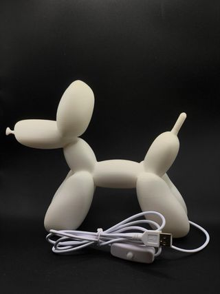 Lampada da comodino cane palloncino design moderno