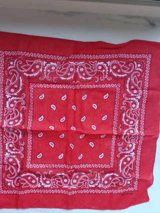 Pañuelo bandana rojo 100% algodón