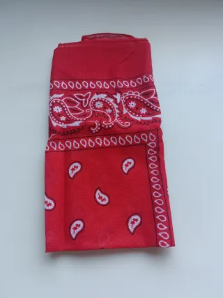 Pañuelo bandana rojo 100% algodón