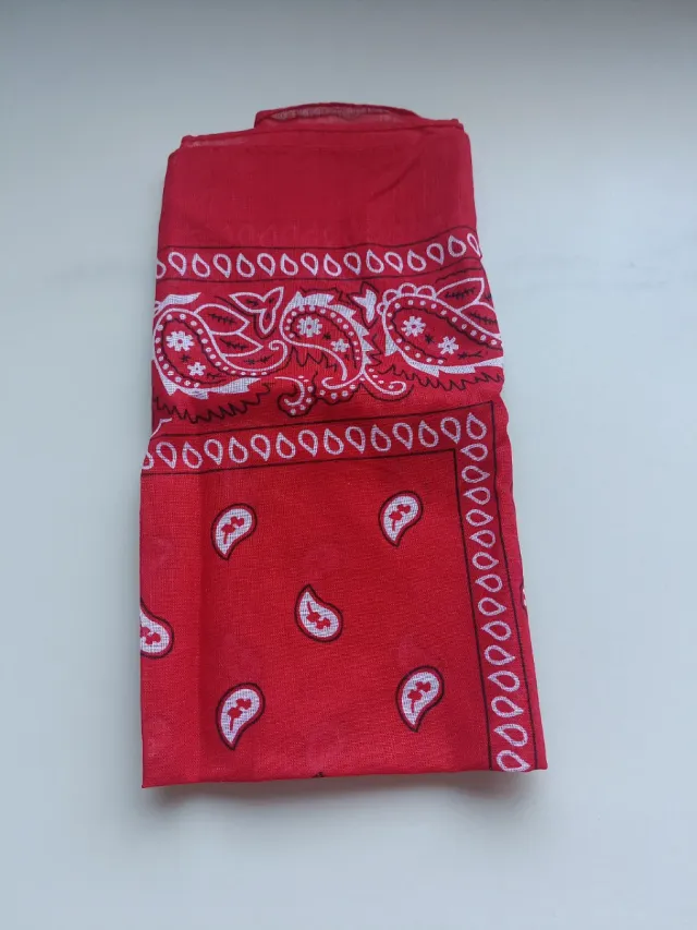Pañuelo bandana rojo 100% algodón