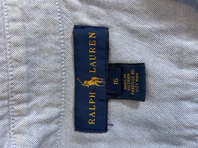 Camisa Ralph Lauren Oxford Azul Talla S