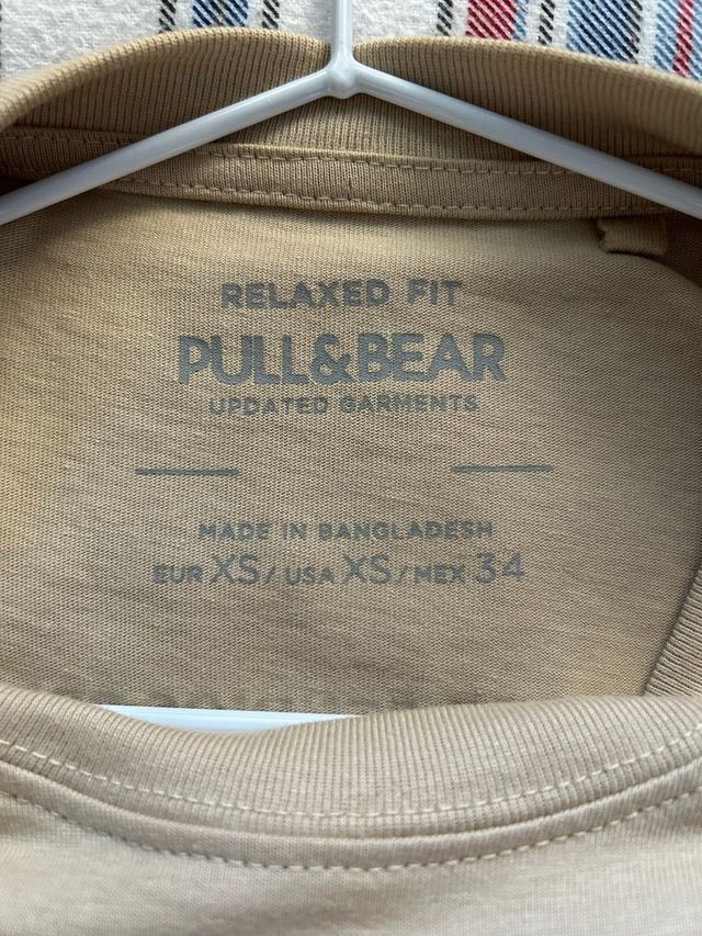 Camiseta Pull&Bear Beige Talla XS