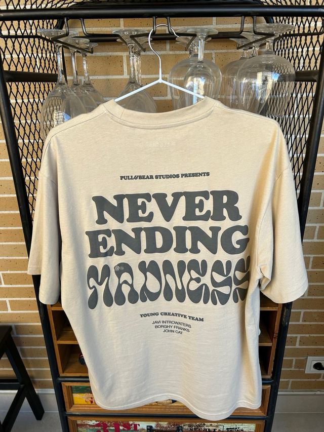 Camiseta Pull&Bear Beige Talla XS