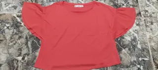 Camiseta Coral Mango Talla S Nueva