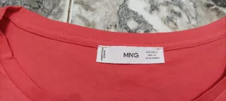 Camiseta Coral Mango Talla S Nueva