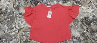 Camiseta Coral Mango Talla S Nueva