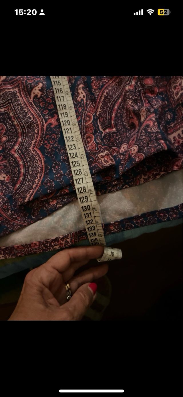 Vestido largo estampado talla 44