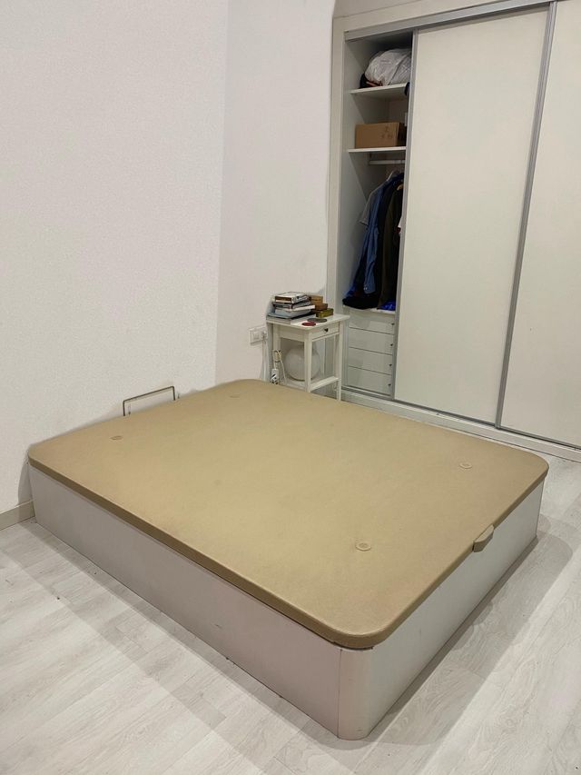 Canapé abatible madera y tela 150 x 190