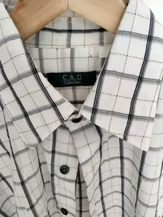 Camisa de cuadros puesta 2 veces