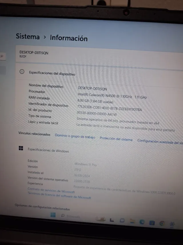 Portátil Lenovo Negro/Gris