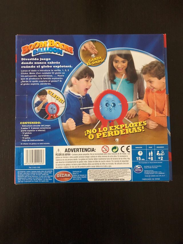 Juego Boom Boom Balloon Bizak