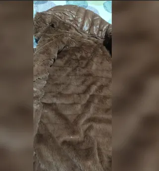 Cazadora reversible marrón Talla S