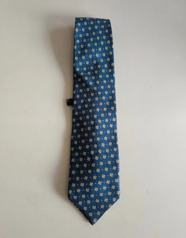 Corbata Española Azul y Dorada