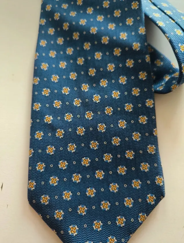 Corbata Española Azul y Dorada