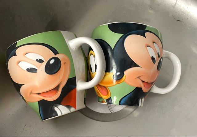 Tazas Disney Mickey y Pluto Cerámica