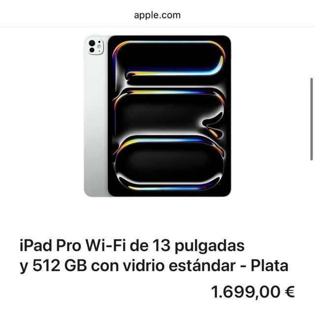 iPad Pro 13” M5 512GB Nuevo PRECINTADO 2025