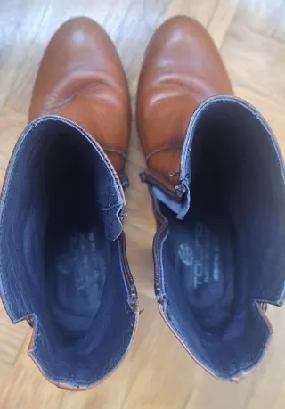 Botas de tacón marrones