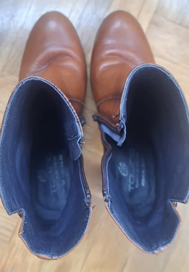 Botas de tacón marrones