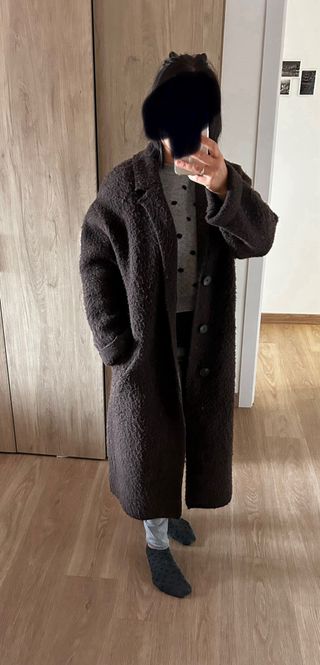 Abrigo oversize marrón