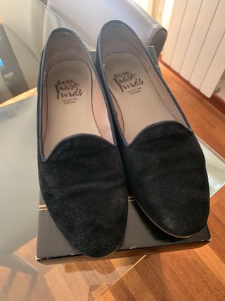 Zapatos planos ante negro talla 38