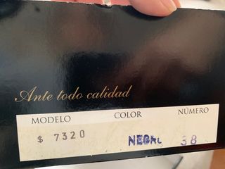 Zapatos planos ante negro talla 38