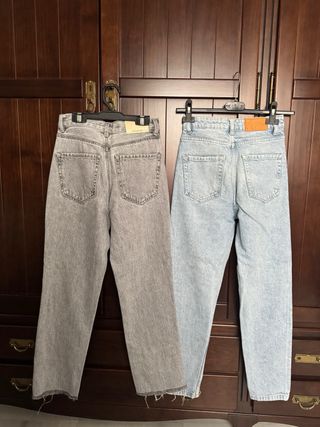 Pack Vaqueros Rectos Azul y Gris