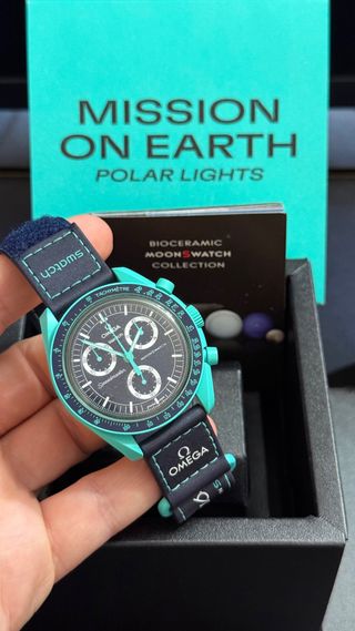 Reloj Omega x Swatch Mission on Earth Polar Lights