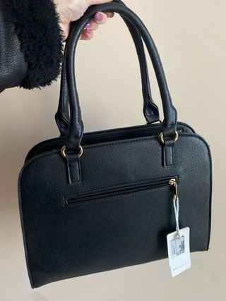 Borsa donna rigida nera