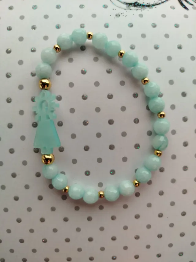 Pulsera Virgen del Pilar elástica