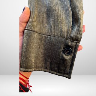 Blazer Zara efecto brillo oro viejo T M