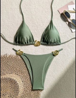 Bikini verde nuevo talla S