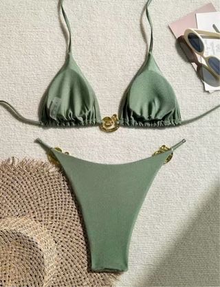 Bikini verde nuevo talla S